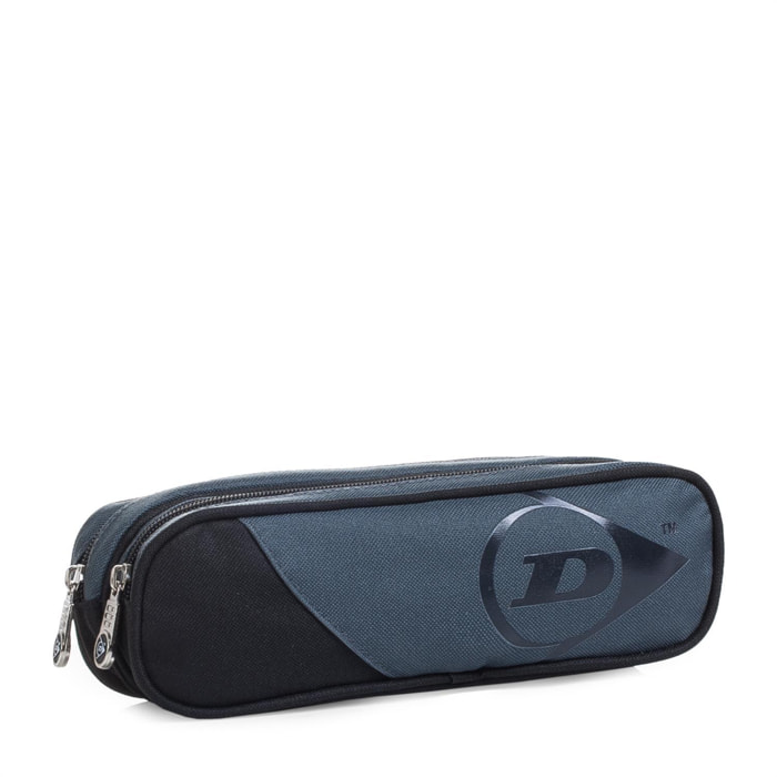 Estuche Escolar Dunlop Multi Gris