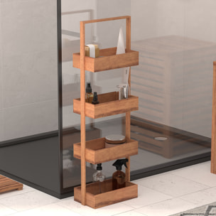 Étagère "Blackacia" 4 niveaux 88x26cm en acacia