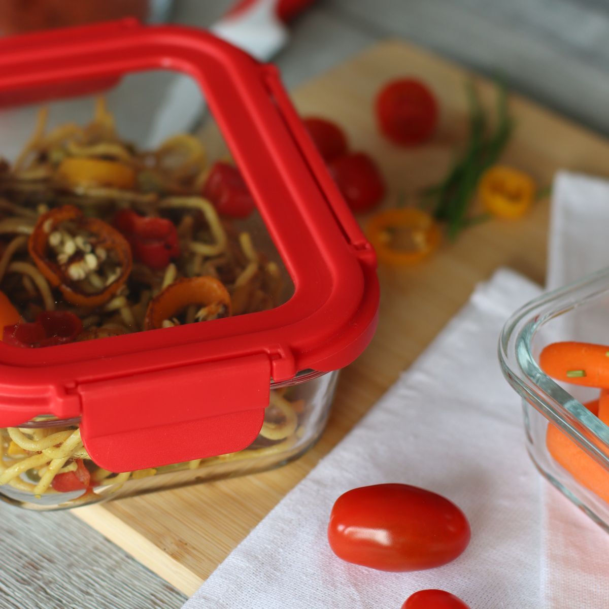 Boîte hermétique rectangle 630ml en verre CRISTAL