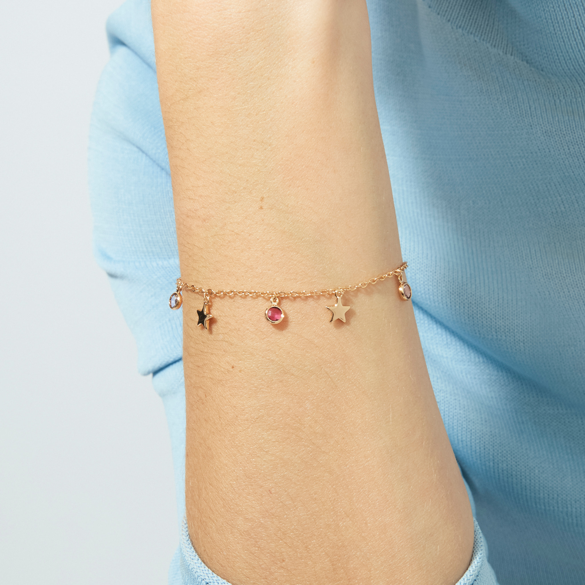 Pulsera Varwi acabado oro rosa 18k