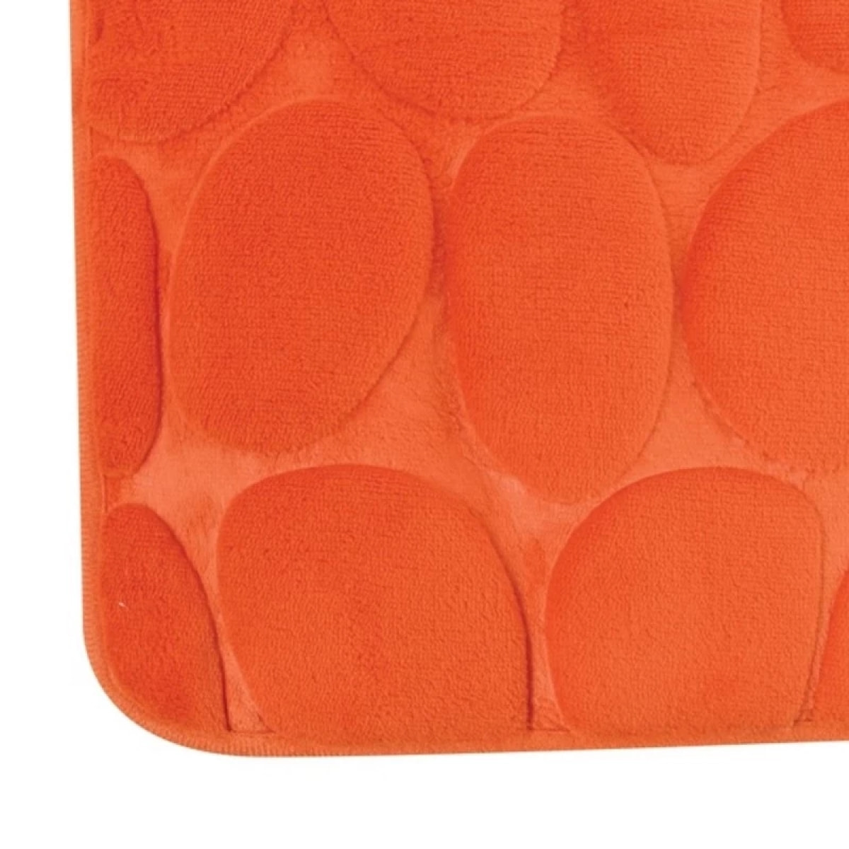 Tapis de bain Microfibre PEBBLE Orange Foncé MSV