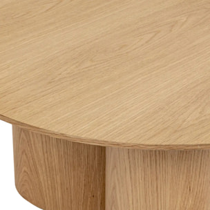 Table basse Aliona bois naturel D80cm