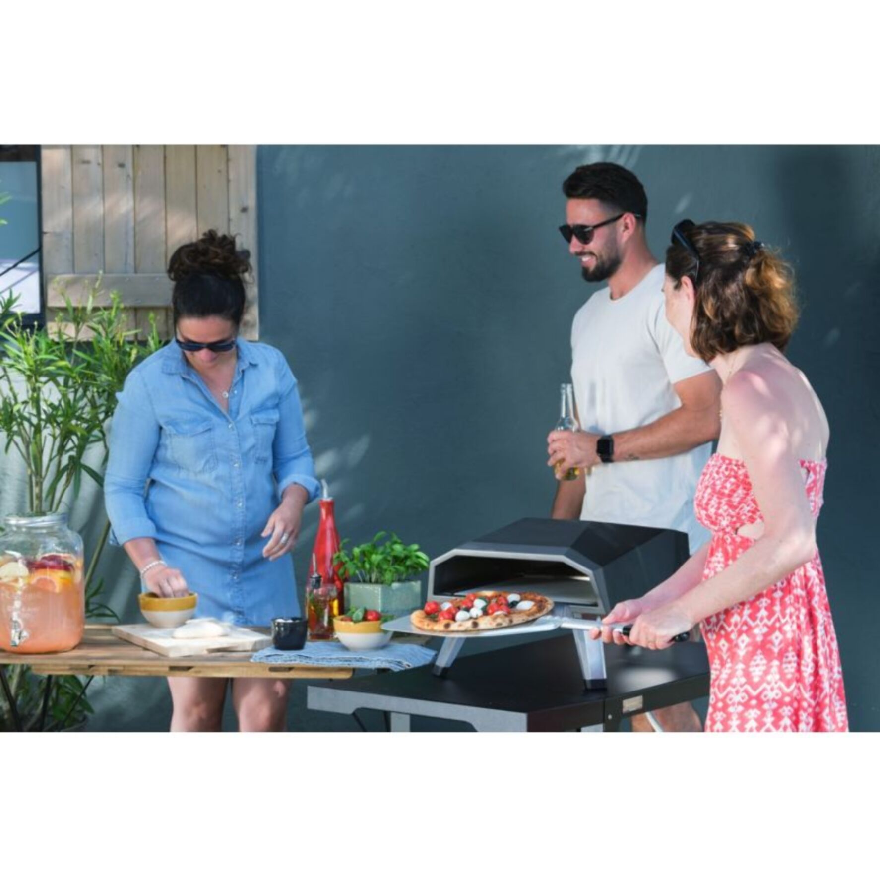 Four à pizza gaz LE MARQUIER FPG12D noir pizza 30 cm, préchauffage 15 min, jusqu'à 500°C