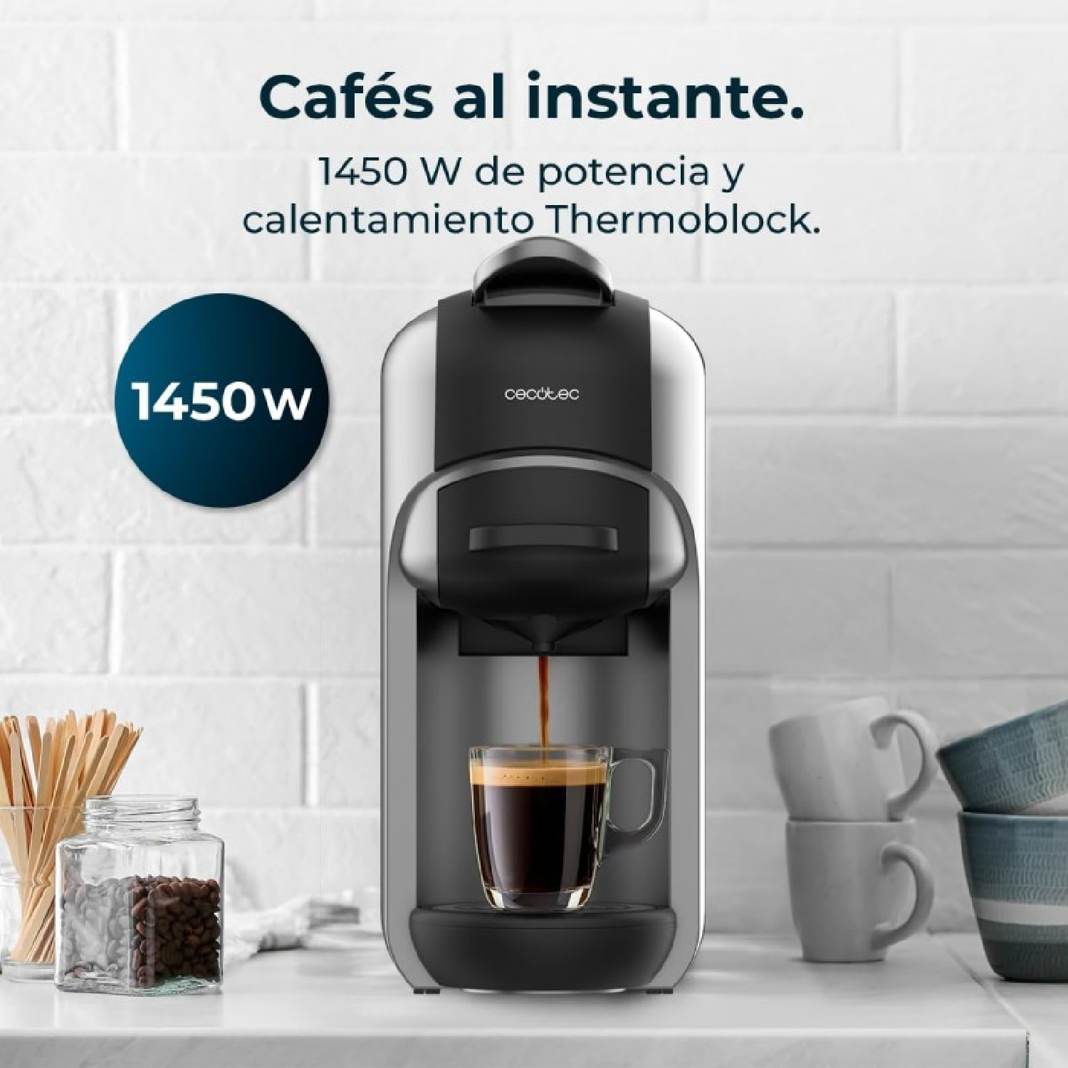Cecotec Cafetera de cápsulas FreeStyle Compact