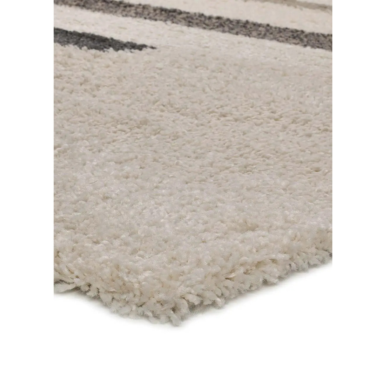 SCENIC Alfombra shaggy geométrica gris, varias medidas disponibles.