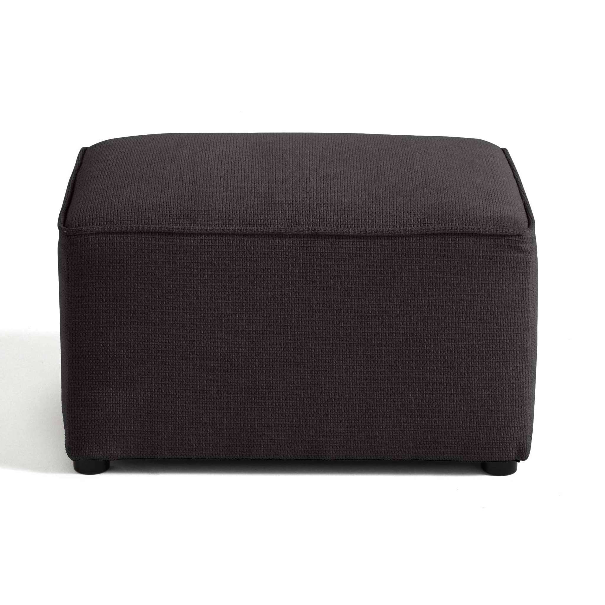 Canopy - pouf - en tissu texturé - Gris foncé