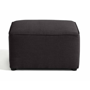 Canopy - pouf - en tissu texturé - Gris foncé