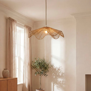 Abat-jour Gino rond D.78cm beige