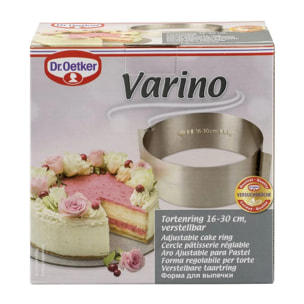 Cercle à pâtisserie en acier inoxydable extensible de 16 à 30 cm Dr. Oetker Varino