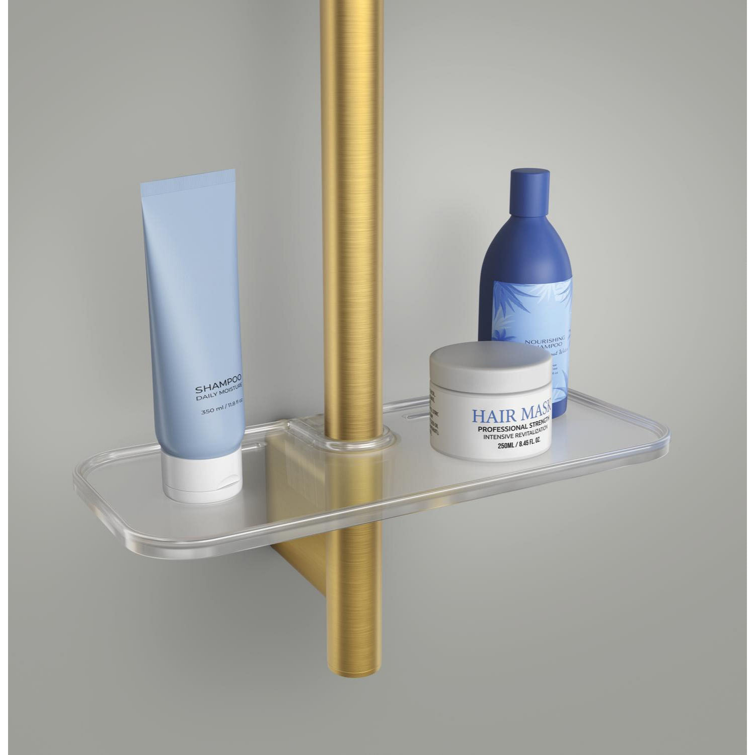 Ensemble de douche 3 jets (Pluie, Jet stimulant, Booster) - Cool Sunrise brossé