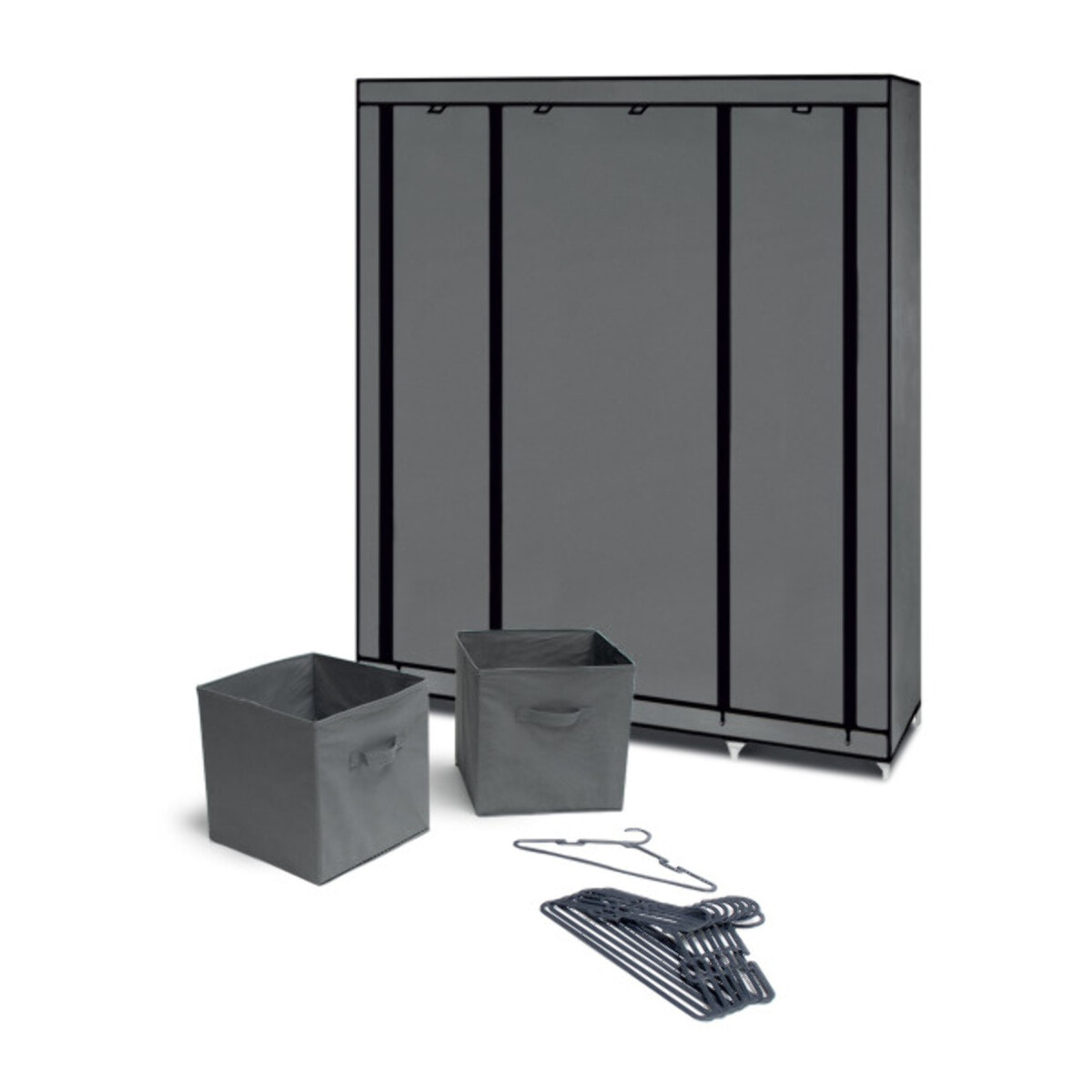 Armoire rangement optimale droite - Gris anthracite