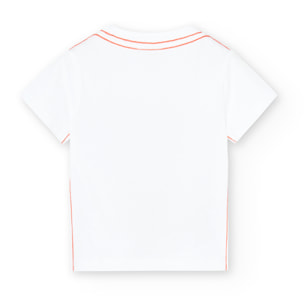 Camiseta niÃ±o estampada, mangas cortas, blanco, 348038