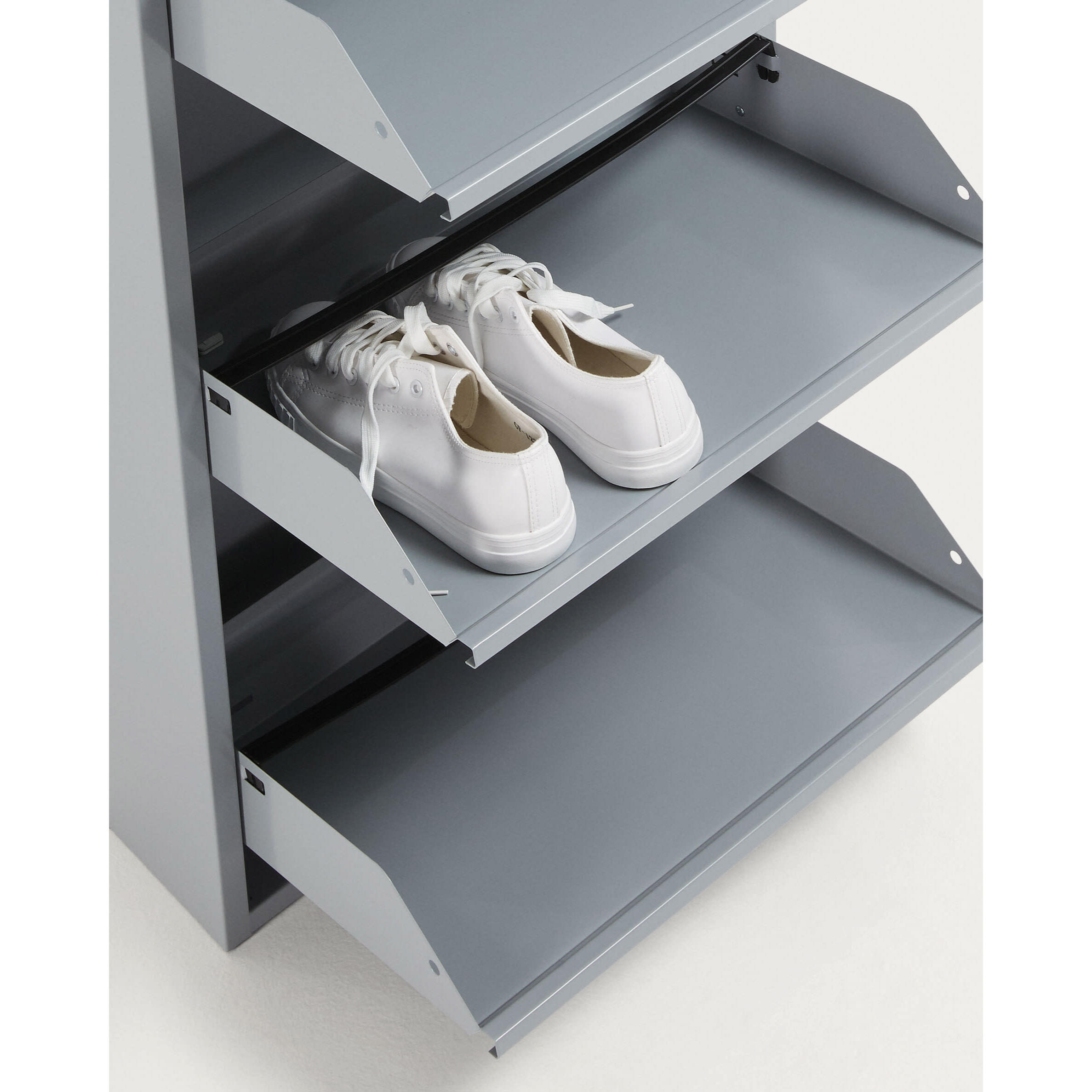 Zapatero Ode 50 x 136 cm 4 puertas gris