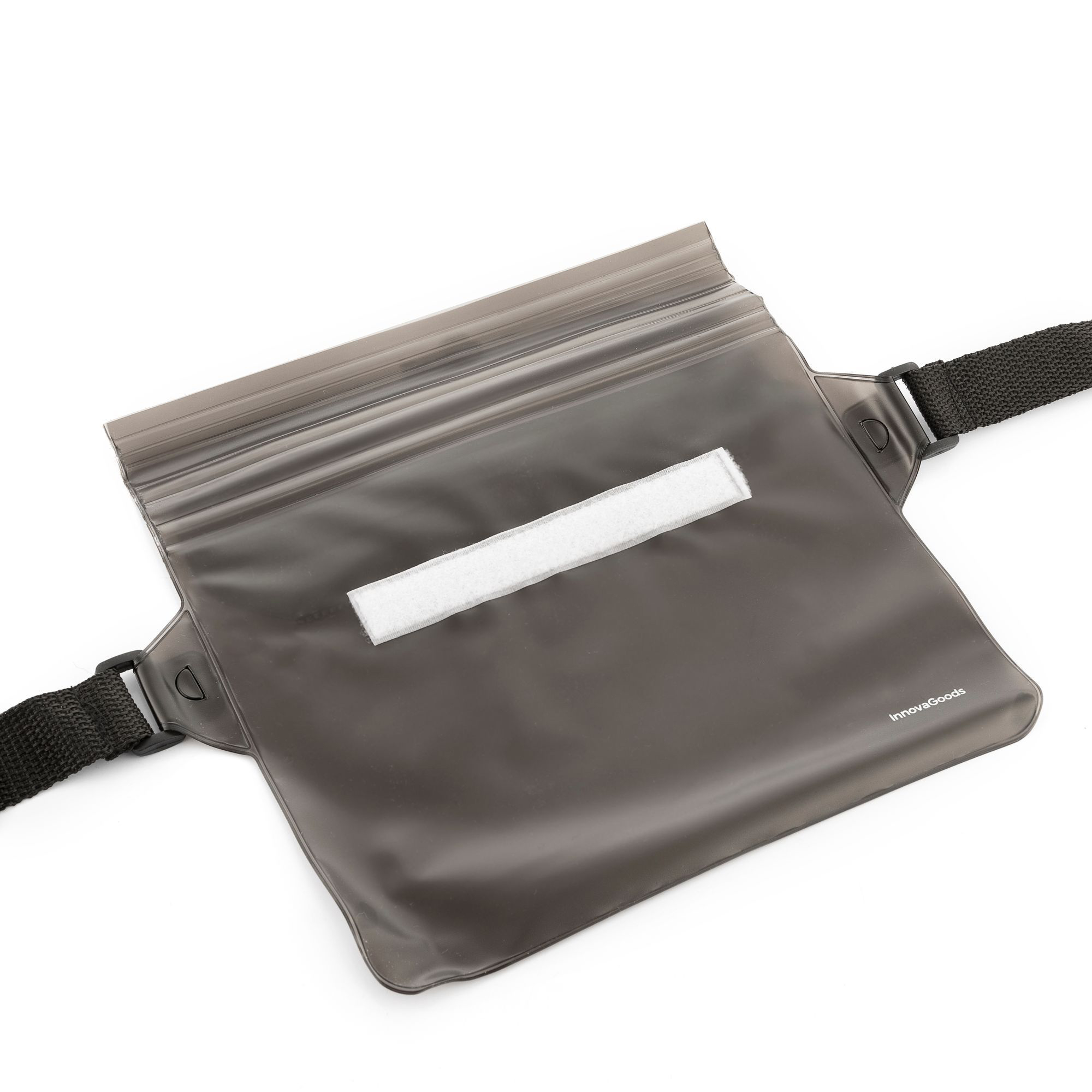Set 2 borse a fanny pack impermeabili con cintura regolabile Wannis - bianco e nero - 22,5x 0,5x22
