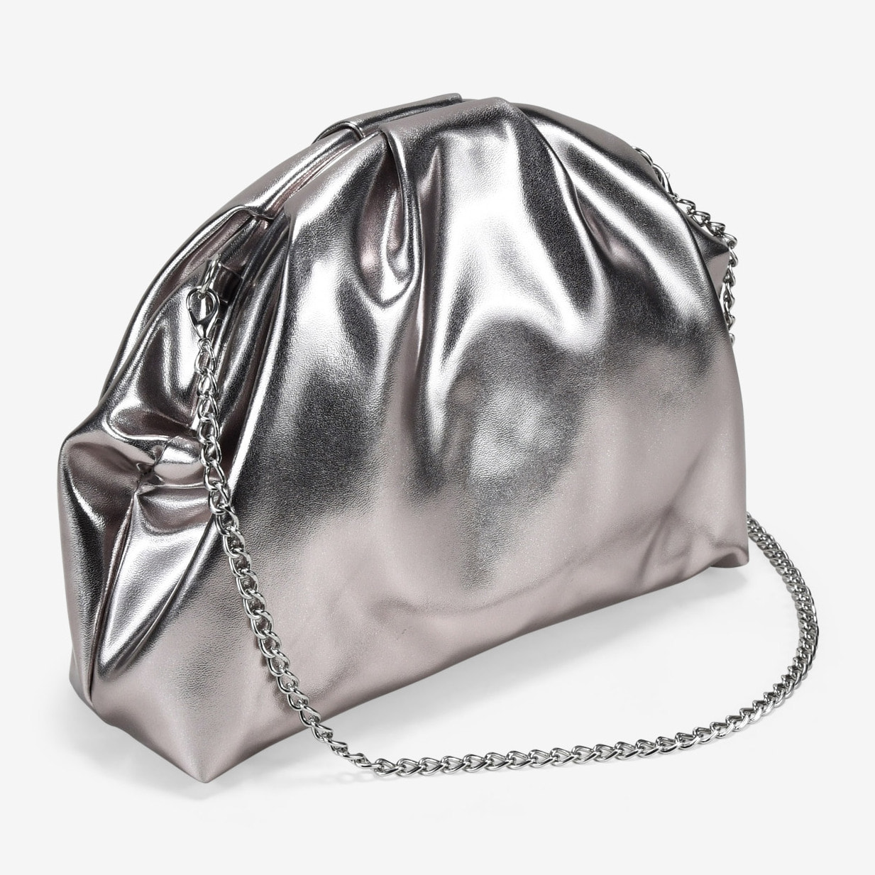 Bolso de mano plomo con boquilla