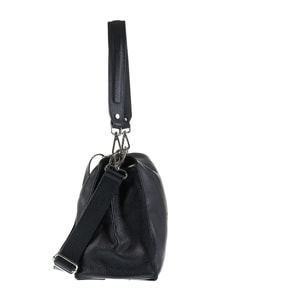 Borsa a spalla da donna Made in Italy - Modello Celeste Plus - 100% pelle - 28.0 x 24.0 x 15.5 cm