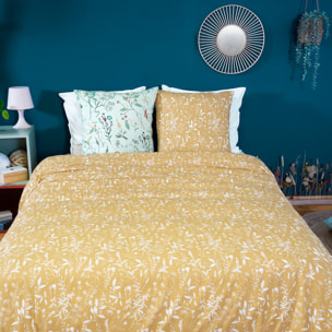 Parure de couette 3pcs microfibre florissane