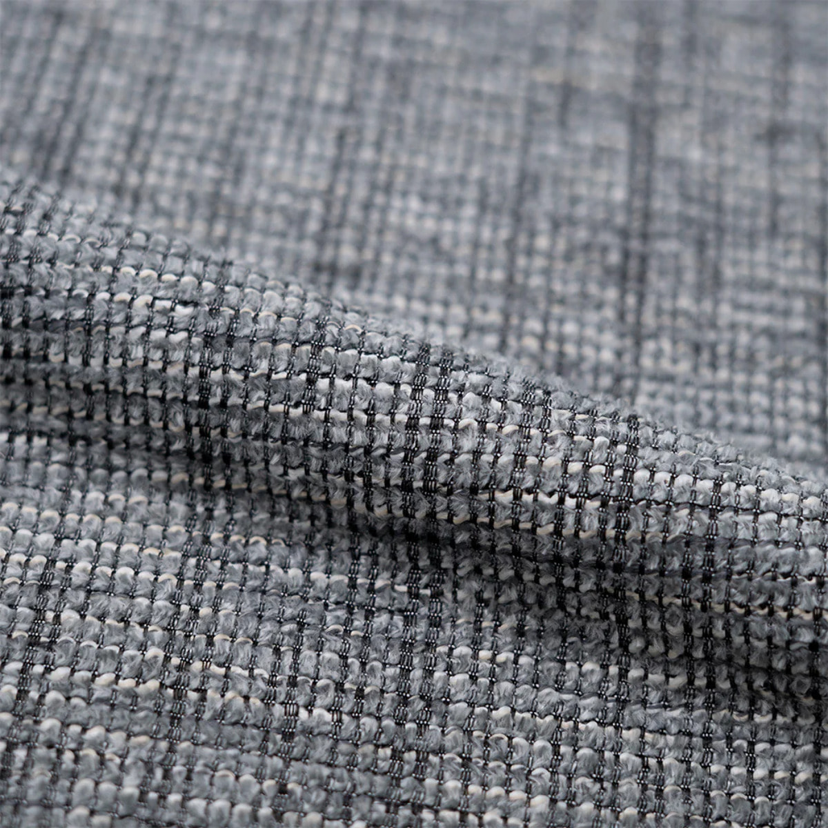 Chaise en tissu gris chiné - Andy