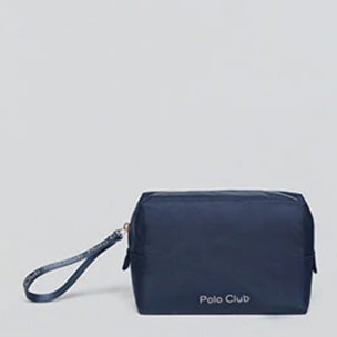 Neceser Eden azul marino y rosa con detalles Polo Club