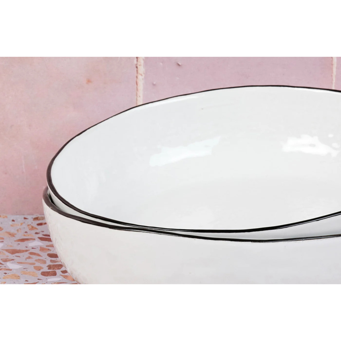 Assiette creuse PURE Ø21,5cm - 4 pièces - Blanc Neige