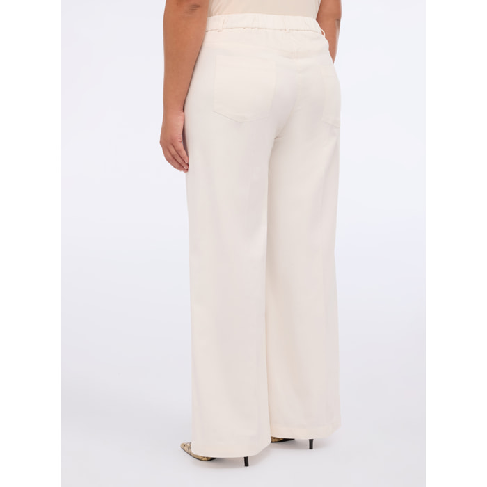 Fiorella Rubino - Pantalones de pierna ancha - Blanco