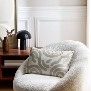 Coussin Lilou rectangulaire 30x50cm blanc