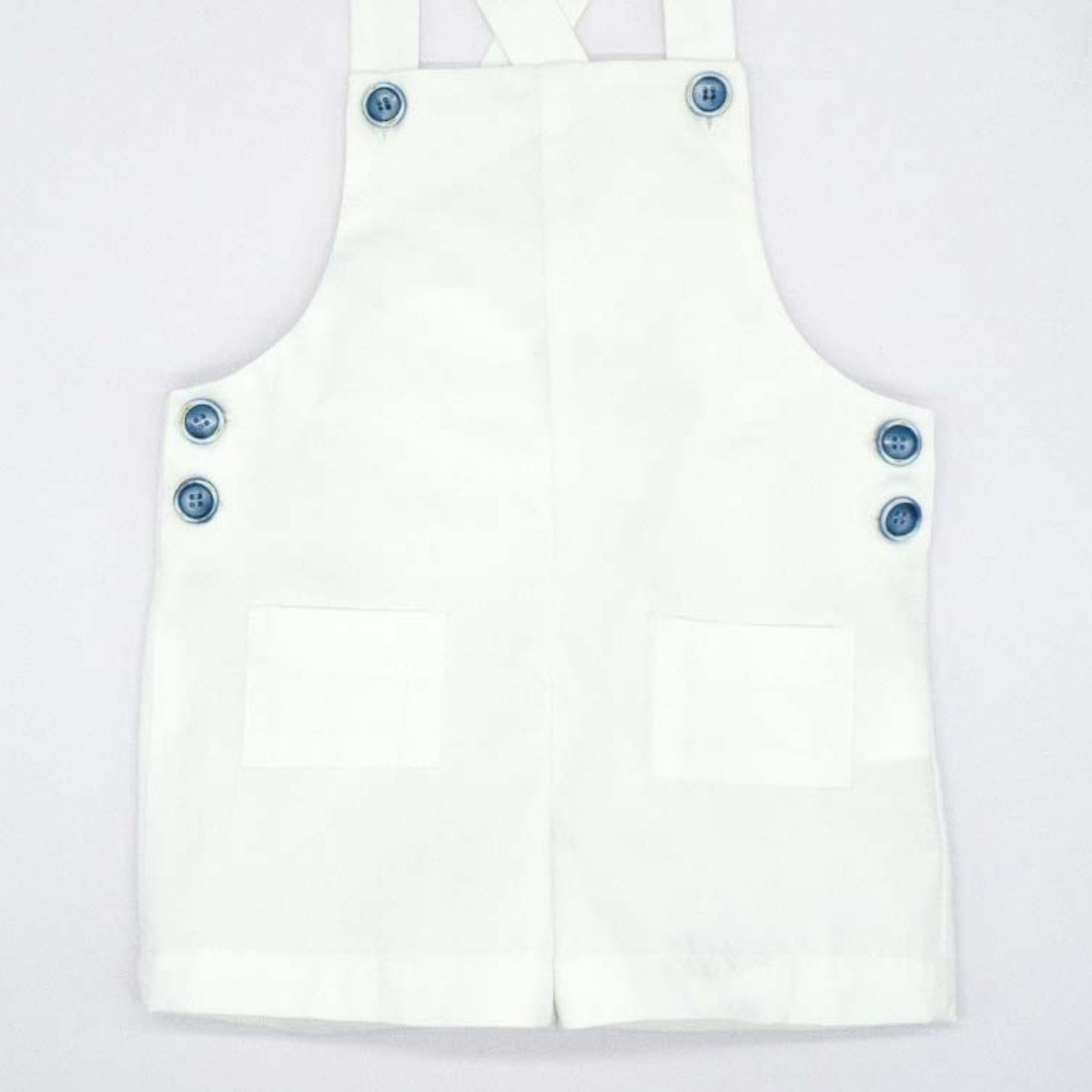 PETO SARGA CON BOLSILLOS BLANCO