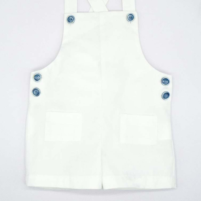 PETO SARGA CON BOLSILLOS BLANCO