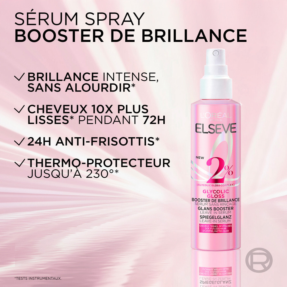 L'Oréal Paris Elseve Glycolic Gloss Sérum Booster de Brillance 150ml