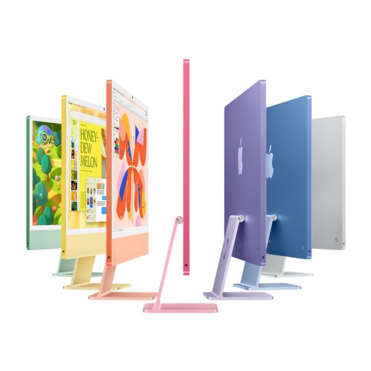 Unité centrale IMAC 24' Ecran Retina 4,5K puce M4 CPU 8 / GPU 8 coeurs Mémoire RAM 24Go 256Go SSD Argent