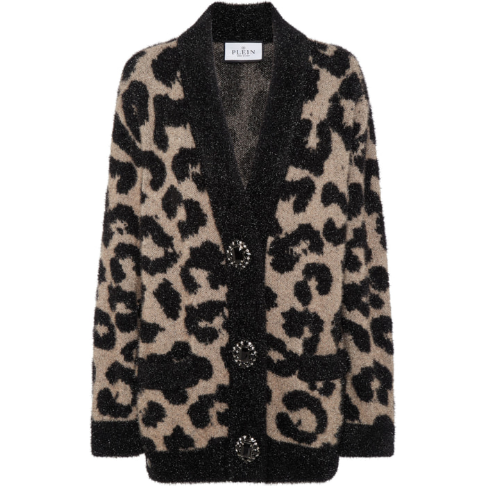 PHILIPP PLEIN Cárdigan LEOPARD