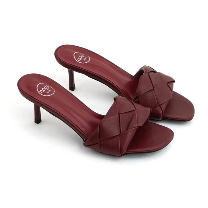 Sabot geometric con tacco a stiletto - VINO