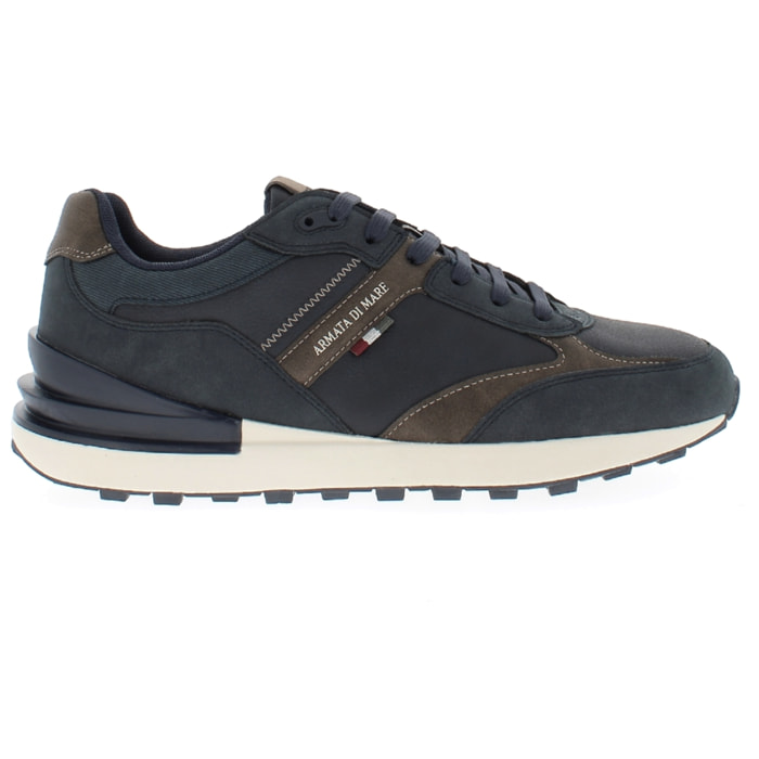 Armata di Mare Scarpe Uomo Sneakers Casual Stringate con Soletta Rimovibile in Memory Foam AMU W24D641 Navy