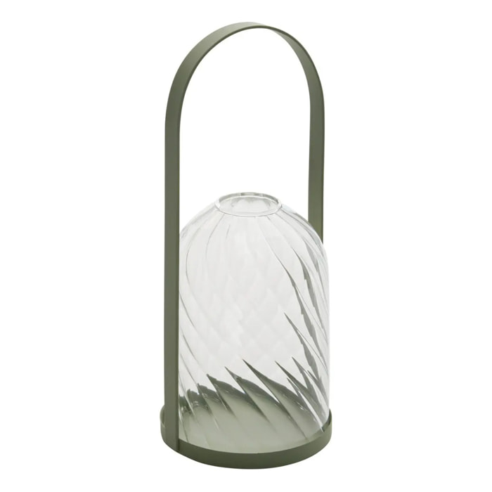 Lanterne Fleur de rose H20cm