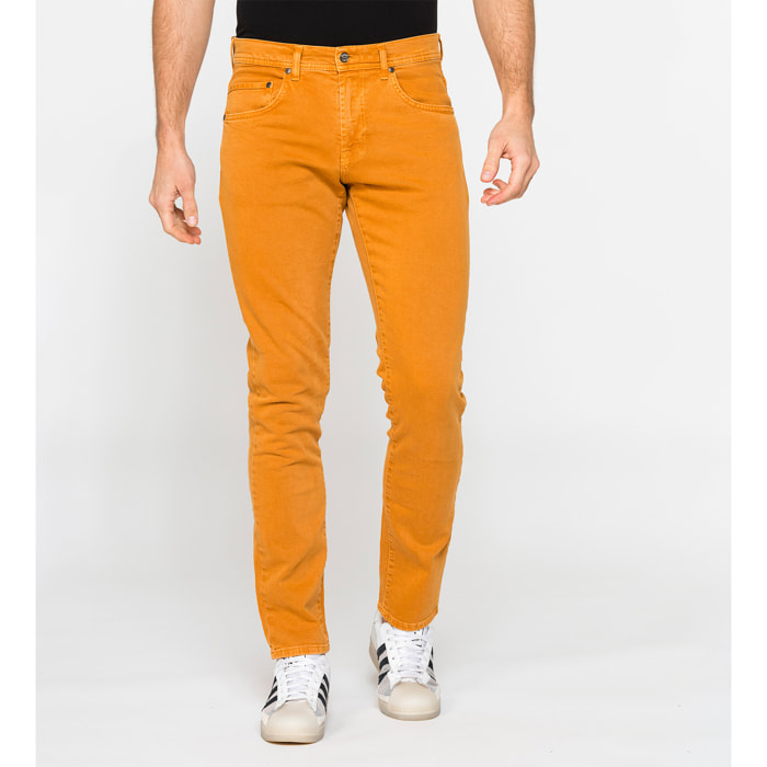 JEANS COLOR SLIM FIT IN BULL DENIM STRETCH TINTO OLD