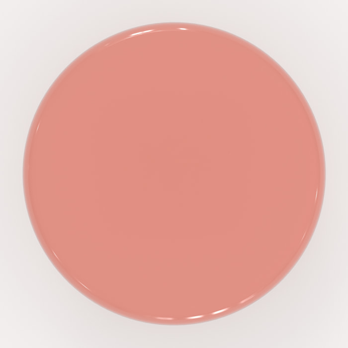 Table d'appoint ronde en métal rose D41 cm - Rosalie
