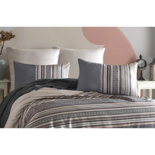 Parure housse de couette et taie(s) d'oreiller coton imprimé