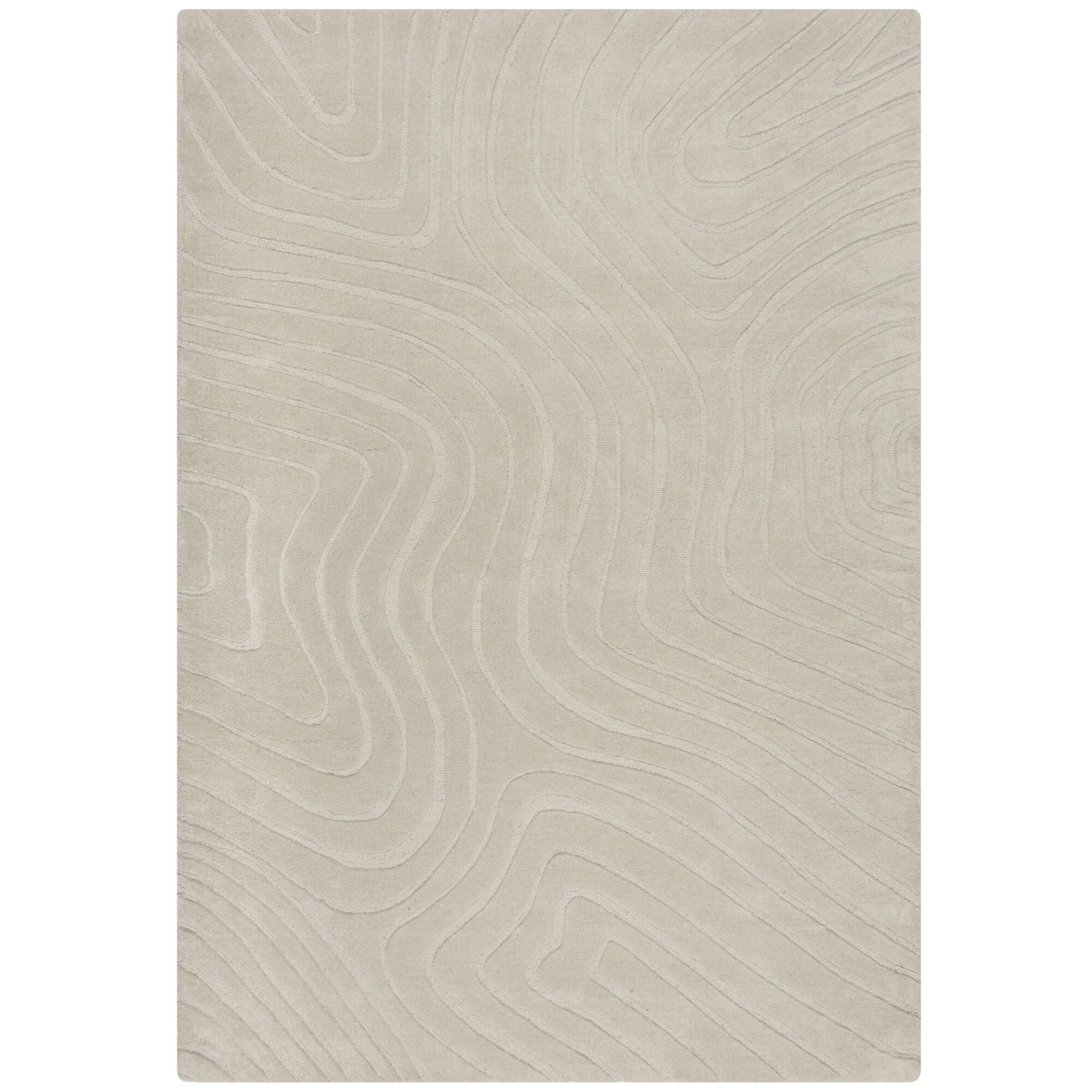 Tapis en laine beige HYPNOSE Beige