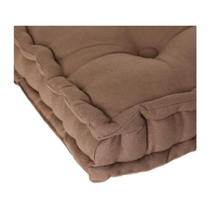 Coussin de sol 40 x 40 x 8 cm Atmosphéra - Couleur: Taupe