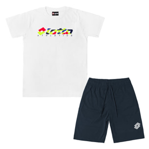 Completo Corto Bambino Ragazzo LOTTO Cotone