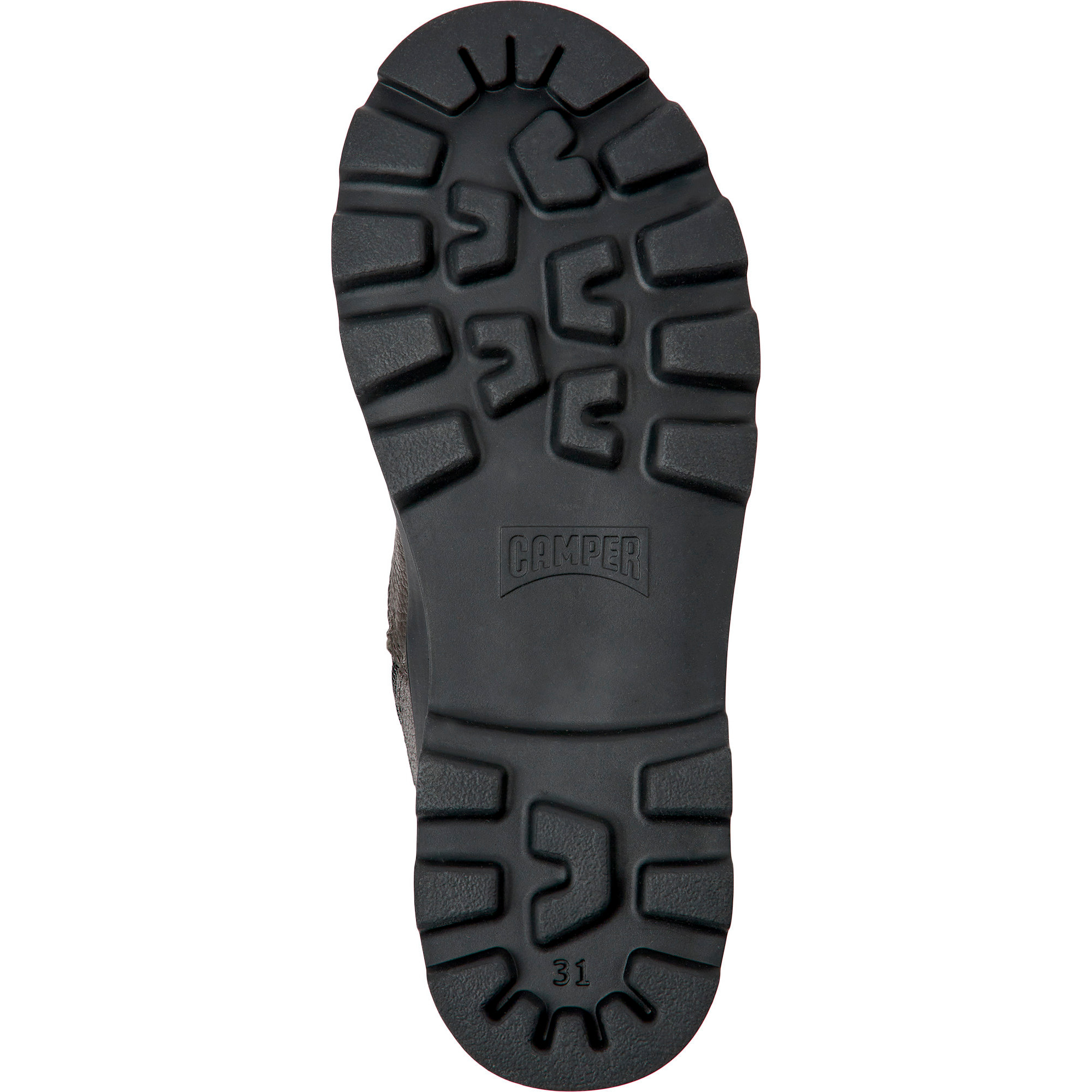 Stivaletti - CAMPER Brutus - Grigio - Tessuto tecnico / Pelle liscia