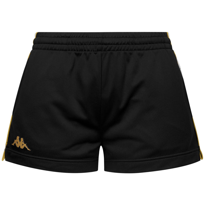 Kappa - Pantaloni Corti Donna Nero - 222 Banda Ladytread