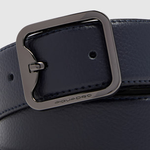 Piquadro Cintura 35 mm in pelle con fibbia ad ardiglione
