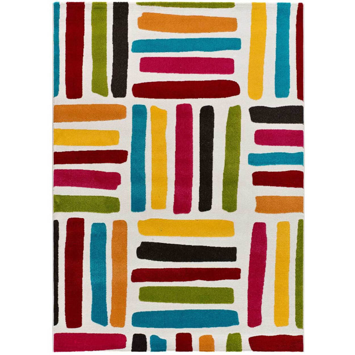 BOUNTY Alfombra geomÃ©trica multicolor, varias medidas disponibles.