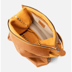 Bolso de hombro BIBA New Orange de piel