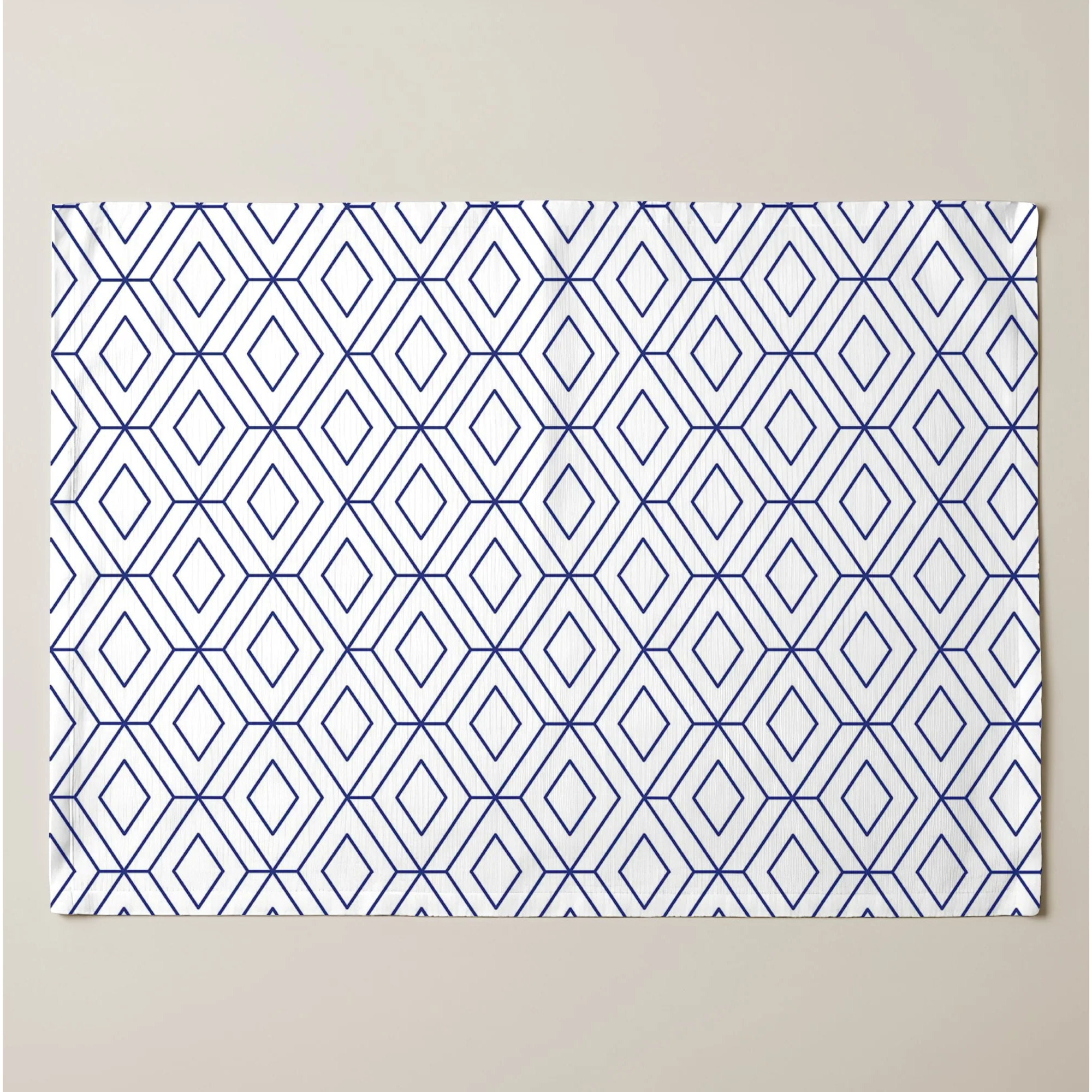 Lot de 2 sets de table individuels résinés 0120-139 100% coton 45x35 cm