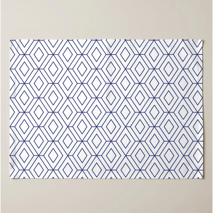 Lot de 2 sets de table individuels résinés 0120-139 100% coton 45x35 cm