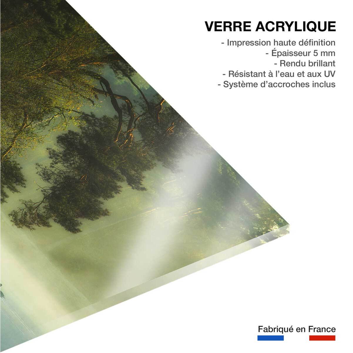 Tableau paysage marais neerlandais Tableau plexiglas