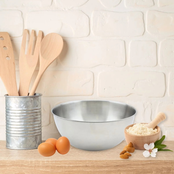 Ensemble de 2 Bols à mixer en inox Fackelmann Basic