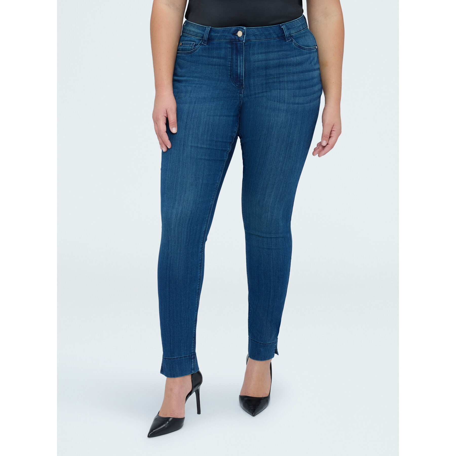 Fiorella Rubino - Jeans Skinny lavado azul efecto washed - Azul
